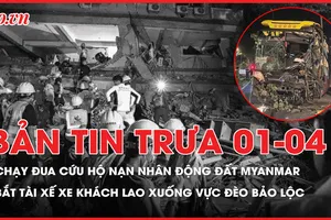 Bản tin trưa: Chạy đua cứu hộ nạn nhân động đất Myanmar; Bắt tài xế xe khách lao xuống vực ở đèo Bảo Lộc