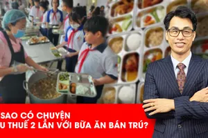 Vì sao có chuyện 'thu thuế GTGT 2 lần' với bữa ăn bán trú của học sinh? 