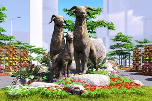 Rực rỡ đường hoa Tết 2015 ở Sài Gòn 