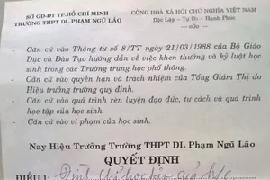 Không có chuyện ‘học sinh bị đình chỉ học vì không tham gia văn nghệ’
