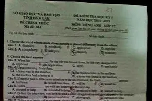 Vụ lộ đề thi tiếng Anh: Kết quả đẹp hơn trước 