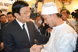 Chủ tịch nước Trương Tấn Sang tiễn biệt ông Nguyễn Bá Thanh