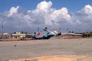 Trực thăng rơi gãy đuôi tại đảo Phú Quý, nhiều người bị thương 