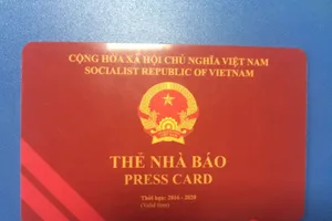 Chi tiết mẫu thẻ nhà báo mới, thời hạn 2016-2020