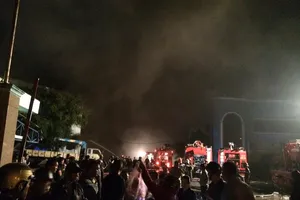 Cảnh sát PCCC thông tin vụ cháy tại Công ty Nệm Vạn Thành 