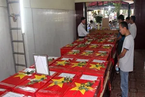  Đưa 38 hài cốt quân tình nguyện về nghĩa trang quê nhà