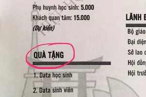 Lấy thông tin HS - SV đi tặng, vi phạm quyền riêng tư? 