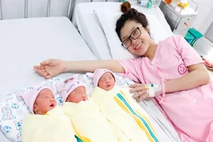 Cấp cứu thành công sản phụ mang tam thai tự nhiên