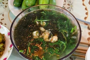 Rong mứt nấu canh tần ô, món quà từ biển