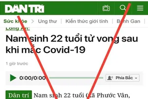 Đề nghị xử lý vi phạm báo điện tử Dân trí vì thông tin sai sự thật 