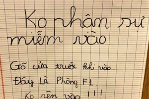 Bất ngờ ý thức chống dịch của cậu bé lớp 4