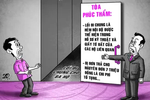 Đem cửa sắt rào lối đi chung, bị tòa buộc tháo dỡ, còn mất phí thẩm định 7 triệu