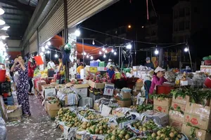 Chợ đầu mối Thủ Đức tất bật về đêm dịp Tết