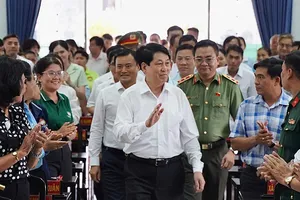 Chủ tịch nước Lương Cường tiếp xúc cử tri huyện Củ Chi, Hóc Môn sau kỳ họp thứ 9