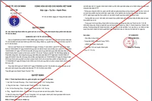 Giả mạo Thanh tra Sở Y tế TP.HCM dọa kiểm tra cơ sở kinh doanh ăn uống