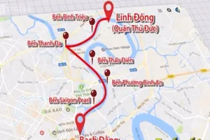 TP.HCM khai trương tuyến buýt đường sông đầu tiên 