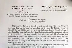 Giám sát đảng viên khi tham gia bán hàng trên mạng