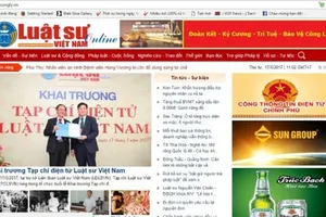 Tạp chí điện tử Luật sư Việt Nam bị tước giấy phép 2 tháng