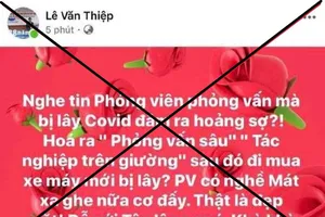 Cục PTTH&TT điện tử mời chủ tài khoản Lê Văn Thiệp làm việc
