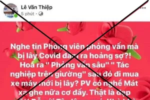 Hội Nhà báo nói về tài khoản Lê Văn Thiệp xúc phạm phóng viên