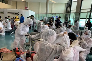 230 công dân Việt Nam từ Đài Loan về nước tại sân bay Cam Ranh