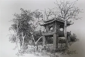 'Khuê Văn Các' đạt giải Nhất Ký họa Văn Miếu- Quốc Tử Giám