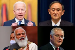 Lãnh đạo các nước Bộ tứ được cho là sẽ nhóm họp trực tuyến cuối tuần này. Ảnh: EPA-EFE, AFP, Reuters