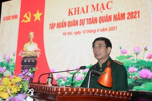 Bộ Quốc phòng tập huấn quân sự toàn quân tại Miếu Môn 