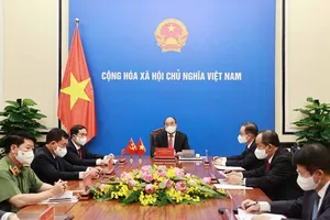 Chủ tịch nước điện đàm với Tổng Bí thư, Chủ tịch Tập Cận Bình