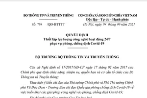 Bộ TT&TT lập 'biệt đội' công nghệ phòng, chống dịch COVID-19