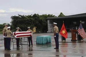 Việt Nam bàn giao một bộ hài cốt quân nhân Mỹ mất tích