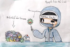 Vẽ tranh và sáng tác văn học 'Vì một Việt Nam tất thắng'