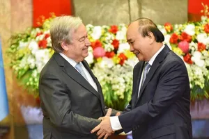 Kết quả cuộc hội đàm giữa Chủ tịch nước với Tổng Thư ký Liên hợp quốc 