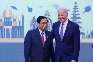 Thủ tướng Chính phủ Phạm Minh Chính trao đổi với Tổng thống Mỹ Joe Biden