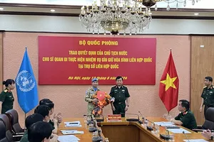 Chủ tịch nước cử thêm sĩ quan đi thực hiện nhiệm vụ tại Liên Hợp Quốc