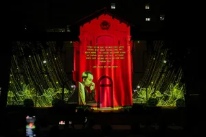 Ấn tượng hình ảnh trình chiếu phim 3D mapping của ngành TT&TT