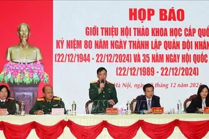 Tổ chức Hội thảo khoa học cấp quốc gia kỷ niệm 80 năm Ngày thành lập QĐND Việt Nam