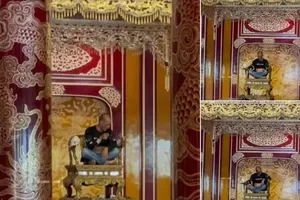 Cục Di sản văn hoá lên tiếng về vụ người đàn ông ngồi lên ngai vàng ở Huế