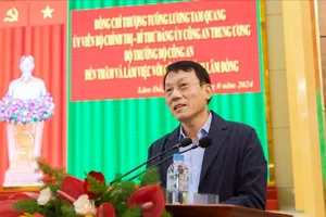 Bộ trưởng Lương Tam Quang làm việc với Công an tỉnh Lâm Đồng