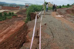 Lâm Đồng: Sạt lở ở huyện Lâm Hà, nhiều hộ dân lo lắng