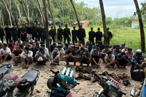 Công an tỉnh Tây Ninh triệt phá điểm đá gà sát biên giới 