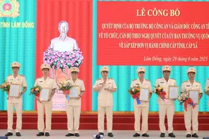 Công an tỉnh Lâm Đồng mới có 7 Phó Giám đốc, 28 trưởng phòng 