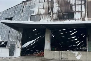 Cháy nhà xưởng ở Tây Ninh, thiệt hại 9 tỉ đồng