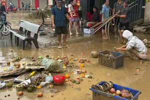 Người dân Diên Khánh trắng tay sau lũ: Tài sản quện đặc trong lớp bùn nhão