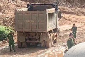 Công nhân tử vong ở dự án cao tốc Chí Thạnh - Vân Phong. Ảnh: XH.