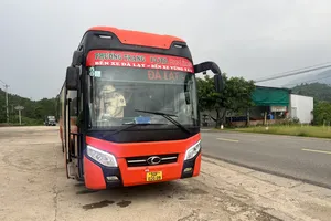 Tài xế vi phạm nồng độ cồn khi đang chở 33 hành khách