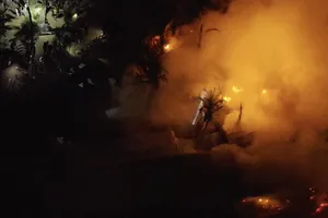 Kho chứa nhang trầm rộng 300 m2 cháy rụi trong đêm