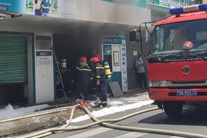 Cháy phòng giao dịch ngân hàng ở Nha Trang