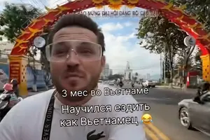 Thêm một du khách đầu trần chạy xe máy ngược chiều, đánh võng trên phố ở Nha Trang