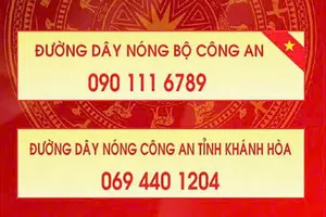 Công an Khánh Hòa công bố đường dây nóng nhận phản ánh tiêu cực, tham nhũng